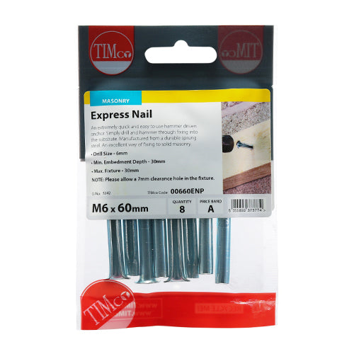 Express Nails 60mmx 6.0 - 8pc