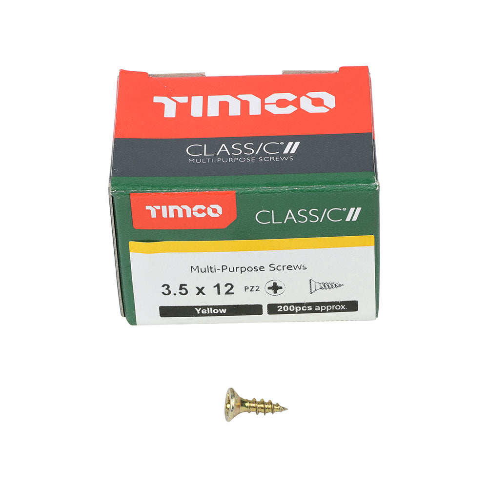 12mm x 3.5 PZ2 Multi-Purpose Screws - 200pc