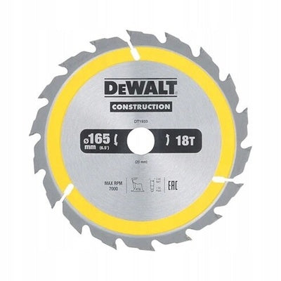 Construction Circular Saw Blade 165x20mm 18T