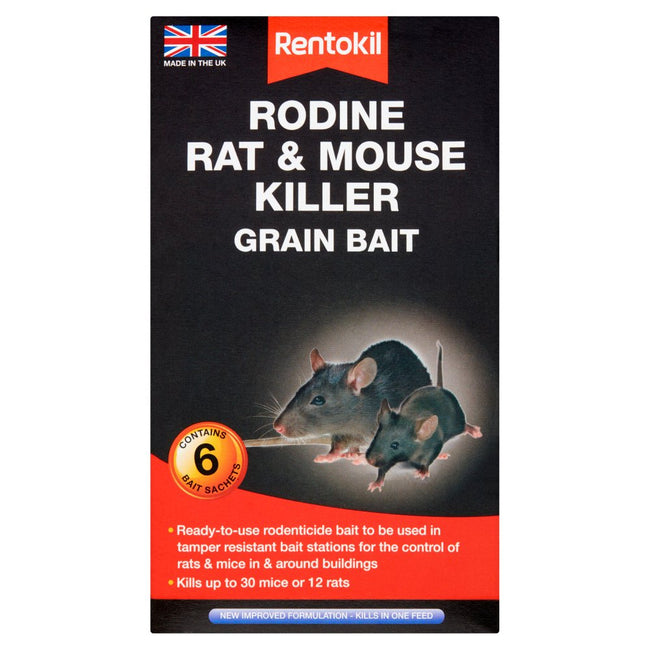 Rentokil Rodine Rat and Mouse Killer Grain Bait