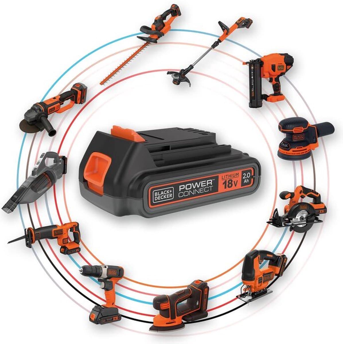 Black+Decker 18V Cordless Combi drill + 2 Batteries