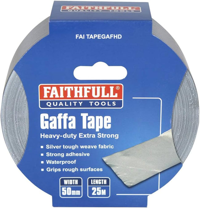 Faithfull Heavy Duty Gaffa Tape - Grey