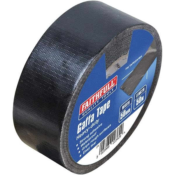 Faithfull Heavy Duty Gaffa Tape - Black - O'Tooles Tools