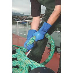 660 Chemical Hazard Gauntlets Blue Xlarge