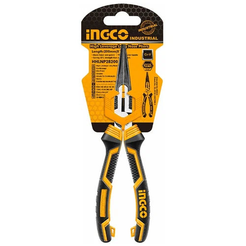 INGCO High Leverage Long Nose Pliers 200mm