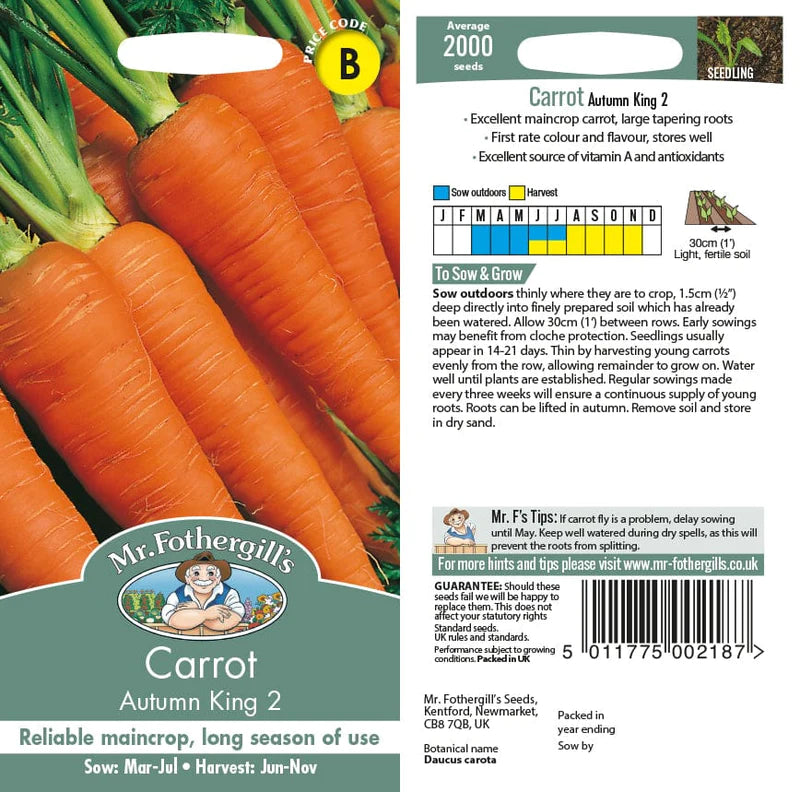 Carrot Autumn King 2 - O'Tooles Tools