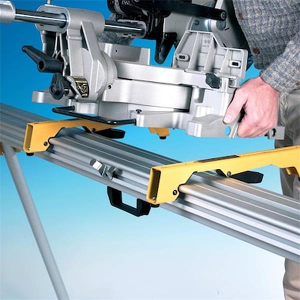 Dewalt FlexVolt 250mm Cordless Sliding Mitre Saw - dcs727t2 + 2x54V Batteries + Saw Stand