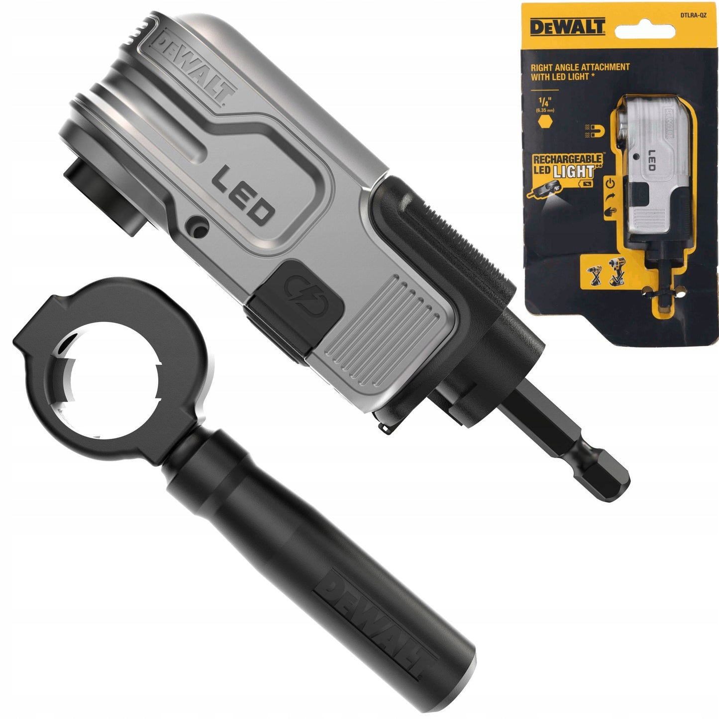 Dewalt Compact Right Angle HEX Impact LED Attachment