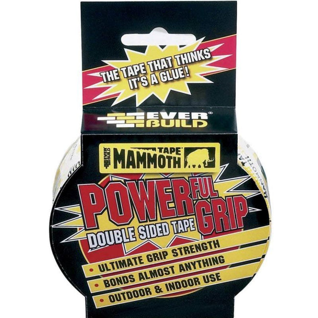 Mammoth Powerful Grip Double-Sided Tape - 25mm wide