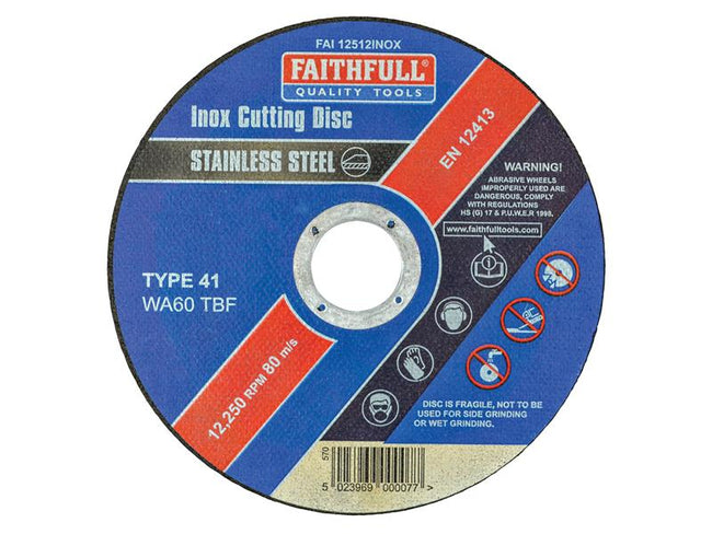 Inox Stanless Steel Cutting Disc 4.5"