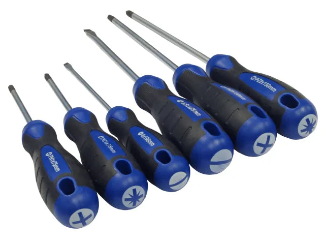 Faithfull Soft Grip Screwdriver Set - 6pc