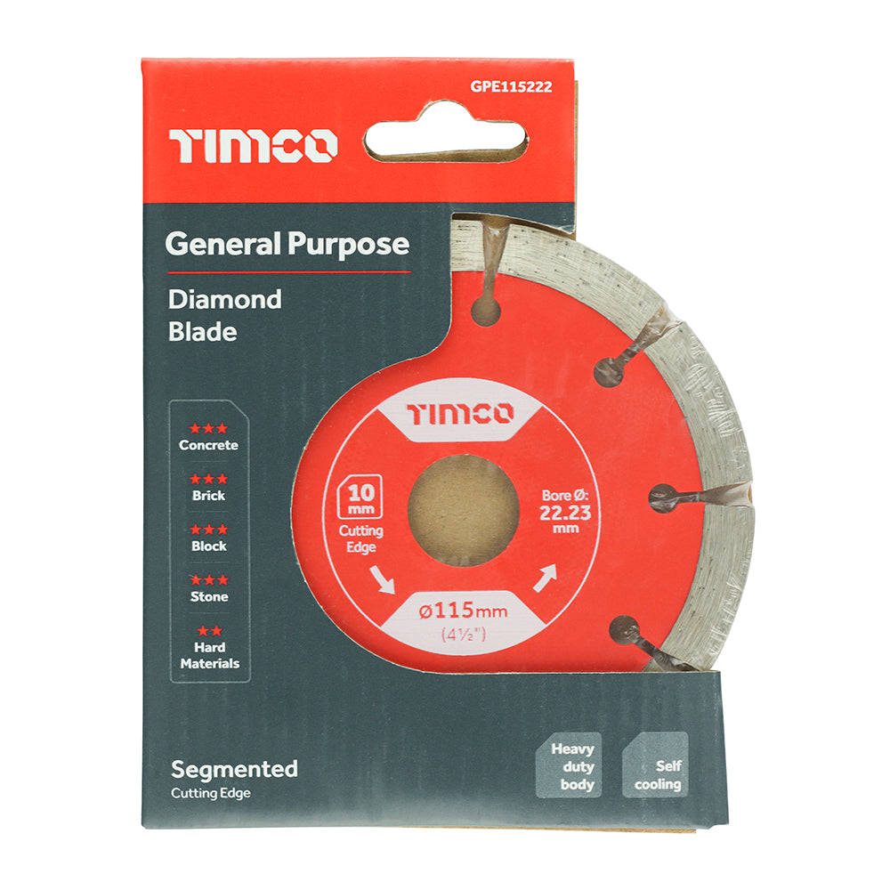 General Purpose Diamond Blade - Segmented 9"