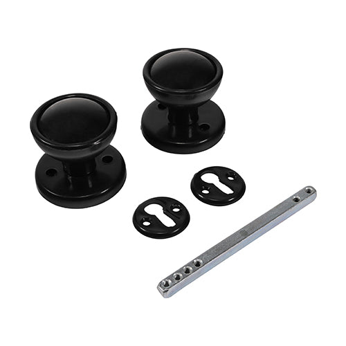 Plastic Rim / Mortice Knob Set