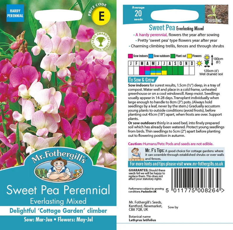 Sweet Pea Everlasting Mixed Seeds