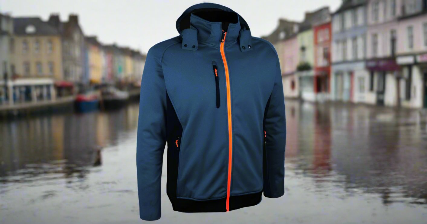 VOLGAM Waterproof Softshell jacket - Blue/Orange