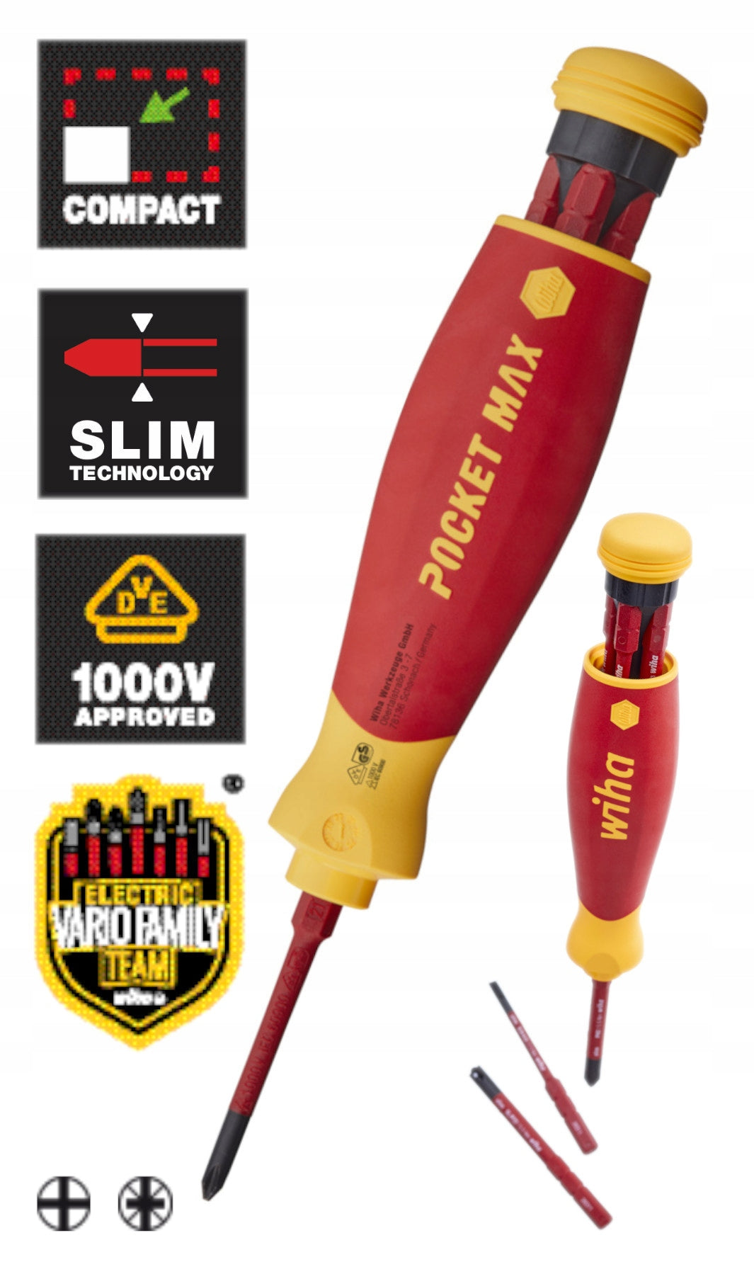 Wiha Electric PocketMax® Screwdriver Set - 5 Piece