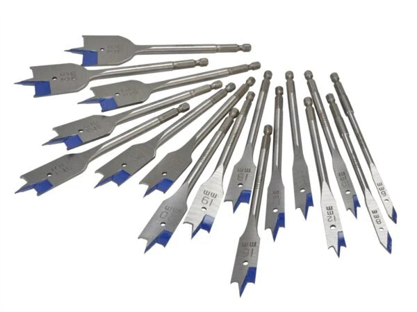 IRWIN Blue Speedbor Flat Bit Set - 17pc