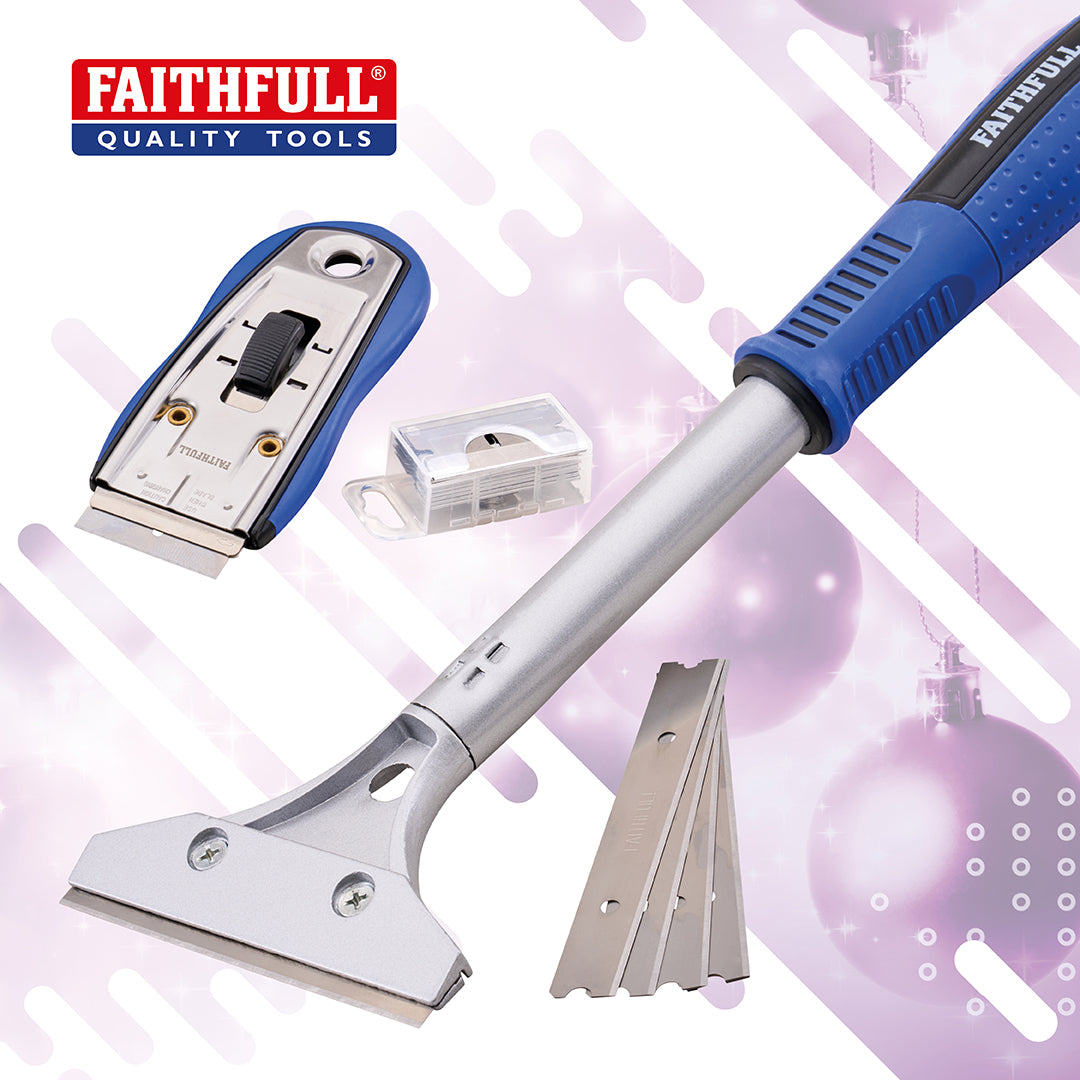 Faithfull Razor & Scraper Set