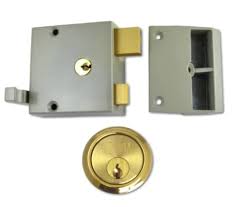 Cylinder rim drawback lock 60mm backset with cylinder