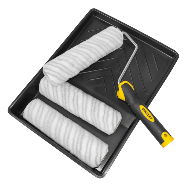 Paint Roller & Tray Set - 3 Sleeves