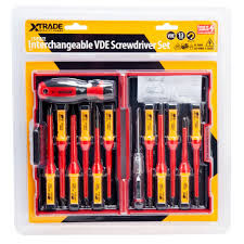 XTrade Interchangeable VDE Screwdriver Set – 13pc