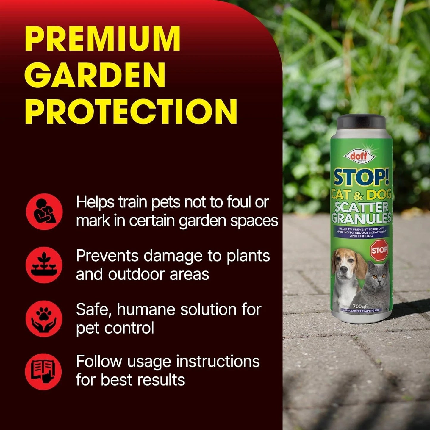 Stop! Cat & Dog Scatter Granules - 700g - O'Tooles Tools