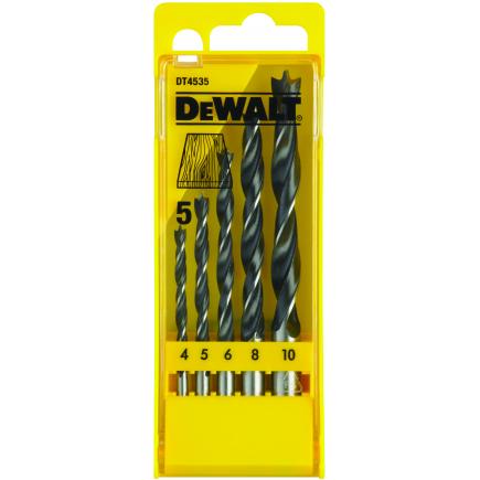 DeWALT Brad Point Drill Bit Set - 5pc