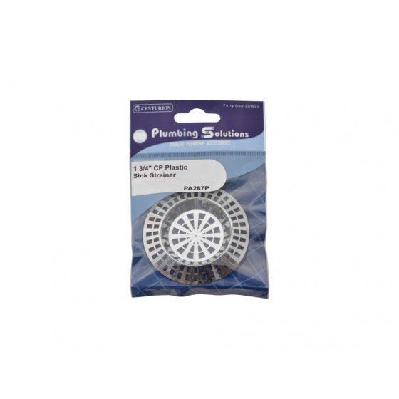 Centurion Sink Strainer - Chrome Pate Plastic - 1 3/4" - O'Tooles Tools
