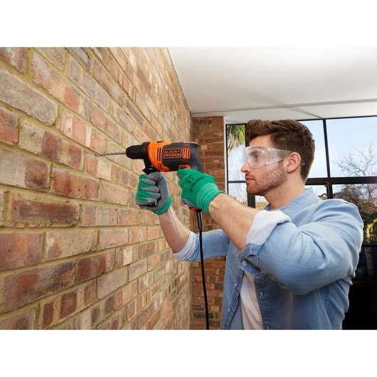 Black + Decker 710W 1 Gear Hammer Drill BEH710K-GB - O'Tooles Tools