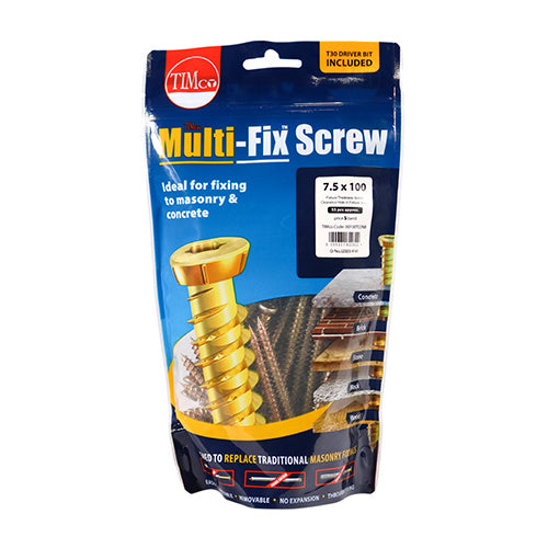 100mm x 7.5 Concrete Screws TX Head - 55pc