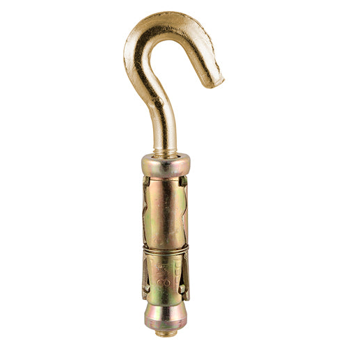 M8 Forged Hooks with Shield Anchors - 2pc