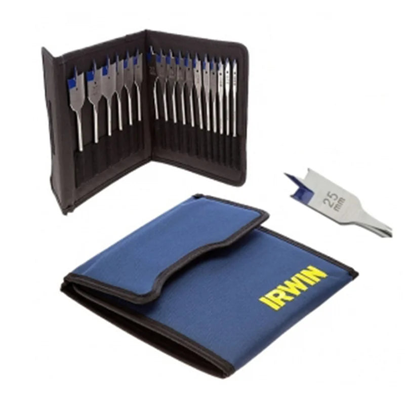 Irwin Speedbor Flat Bit Set, 17 Piece