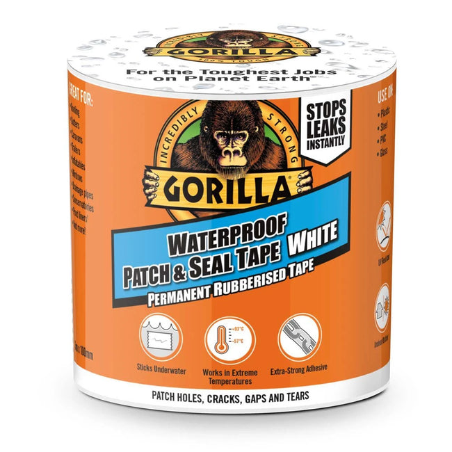 Gorilla Tape Waterproof Patch & Seal - White