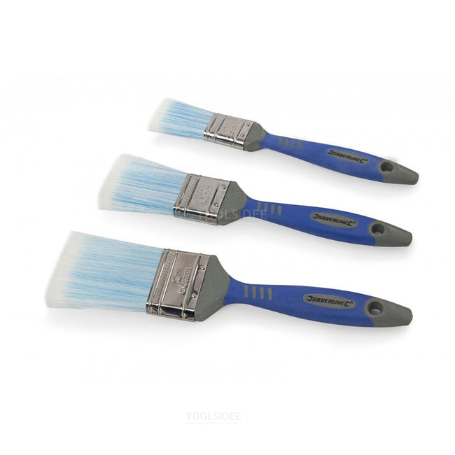 Silverline high-quality synthetic paint brush - 3pc