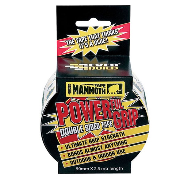 Mammoth Powerful Grip Double-Sided Tape - 50mm wide