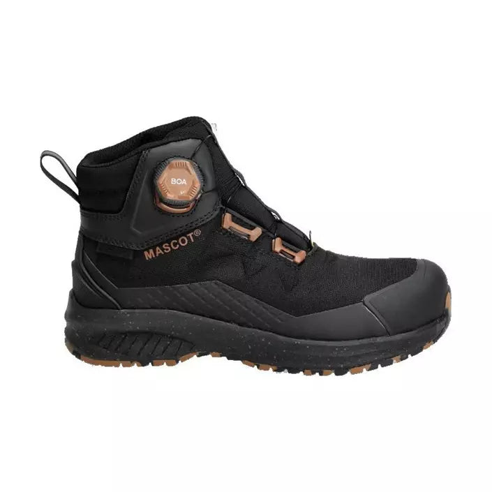 Mascot Waterproof Boa S7S Composite Toe Cap Safety Boot - Black