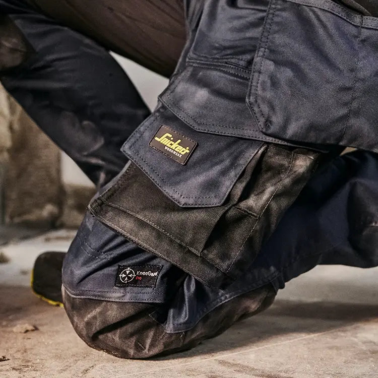 Snickers Canvas+ Trousers With Holster Pocket Navy