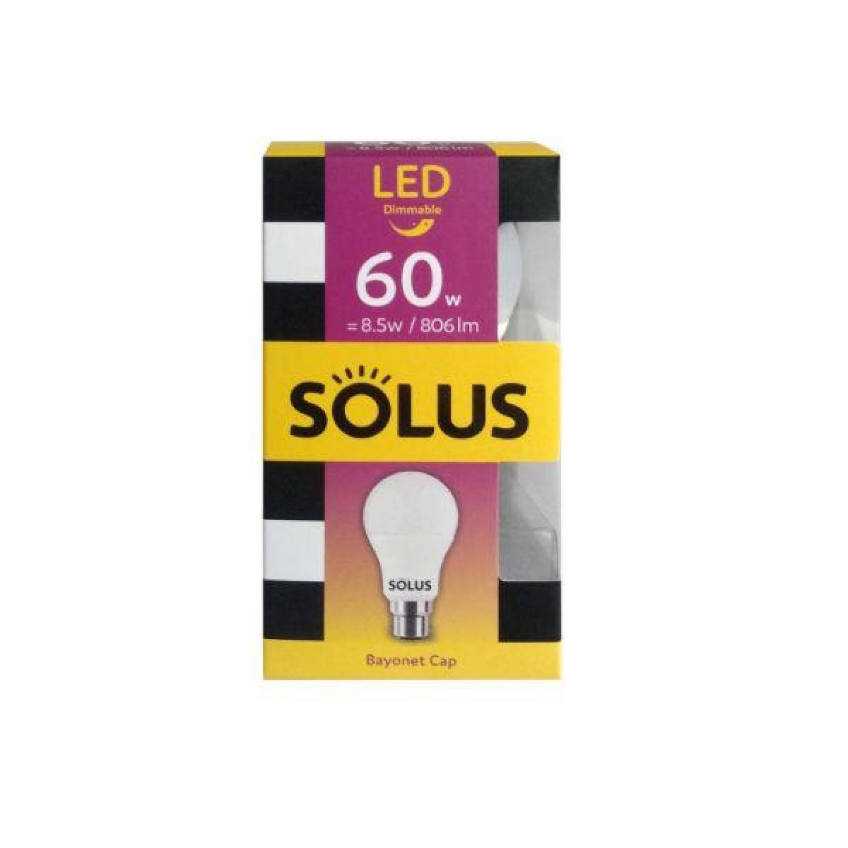 Solus LED Bulb 60W Dimmable - bayonet cap