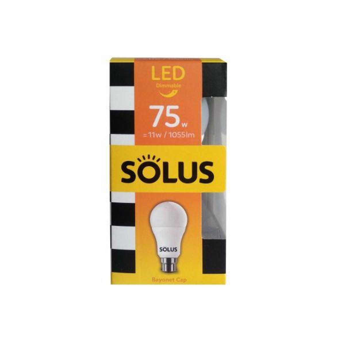 Solus LED Bulb 75W  Dimmable - Bayonet cap