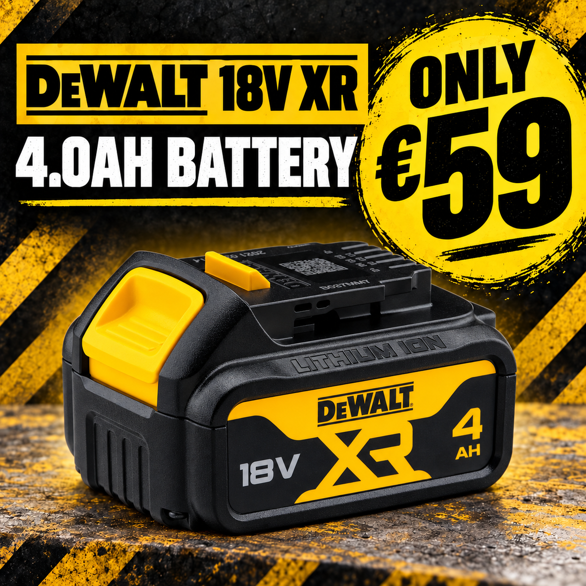DeWalt DCB182 18V XR 4.0Ah Battery