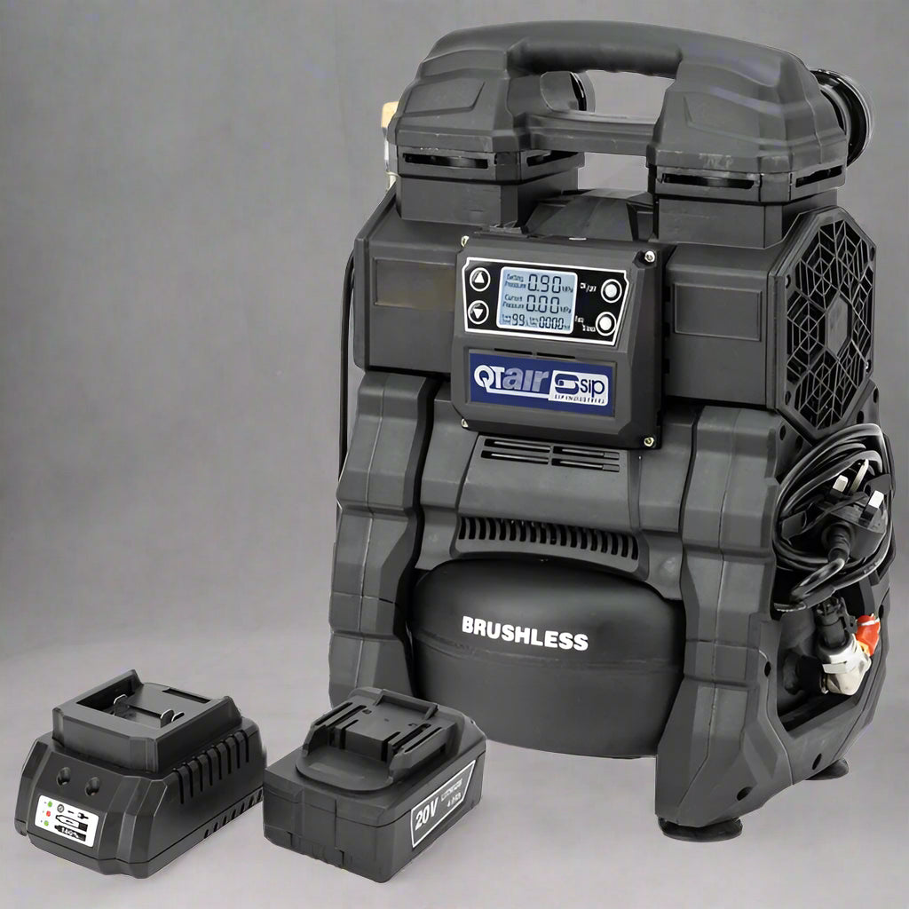 SIP QT AC/DC Battery & Mains Oilless Compressor + Battery
