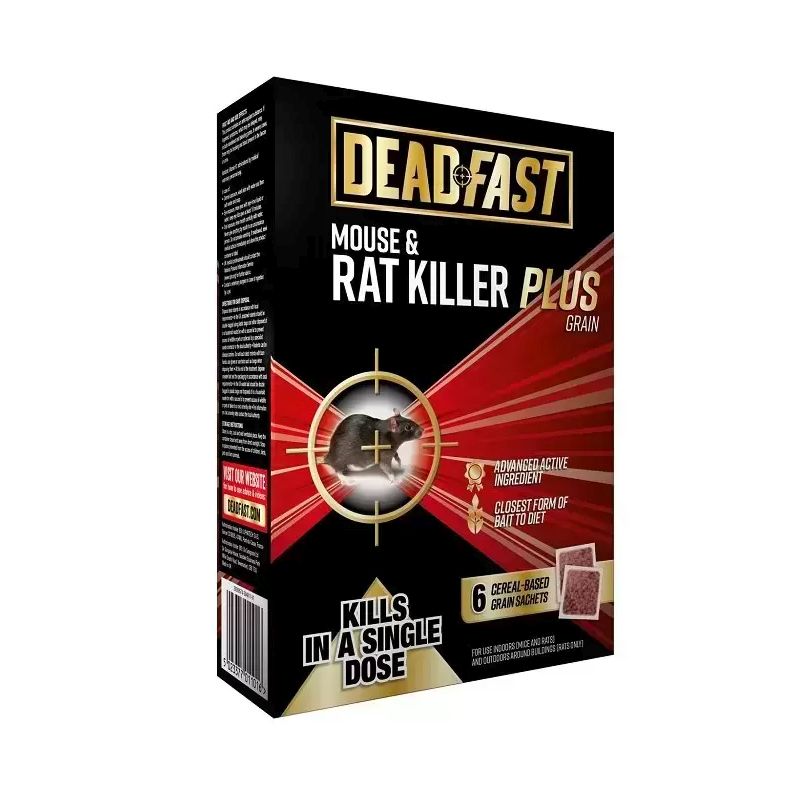Deadfast Mouse & Rat Killer Plus Grain Sachets