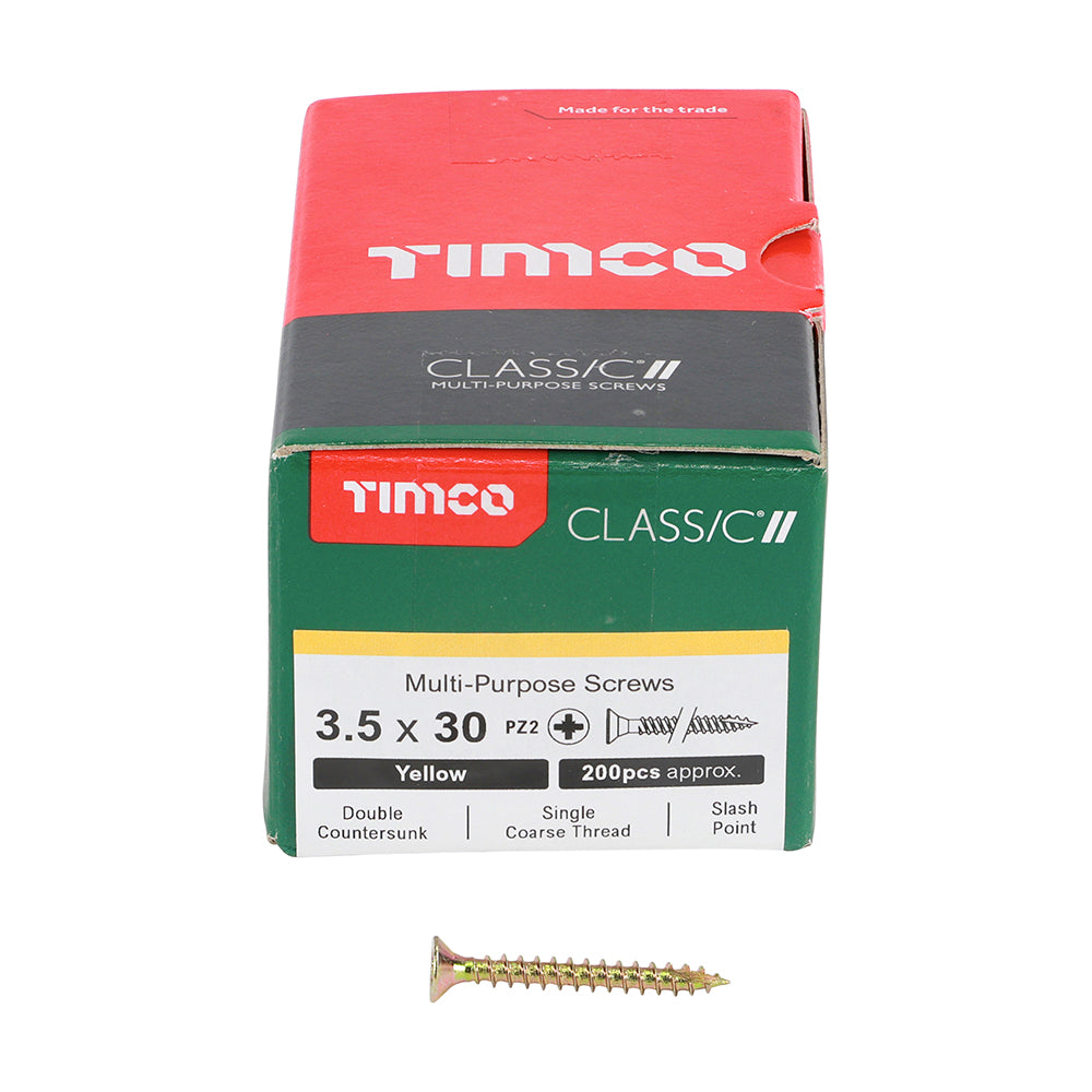 30mm x 3.5 PZ2 Multi-Purpose Screws - 200pc