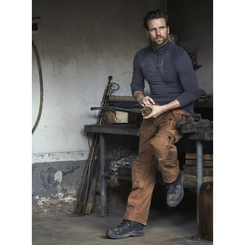 Snickers Canvas+ Trousers With Holster Pocket Brown