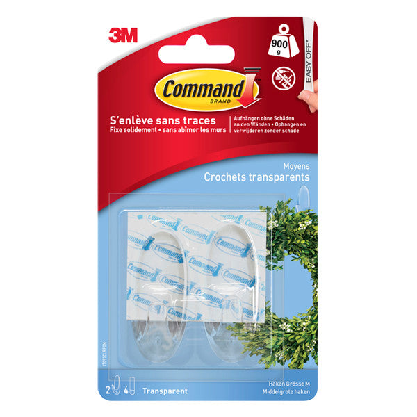 Medium Clear Hooks