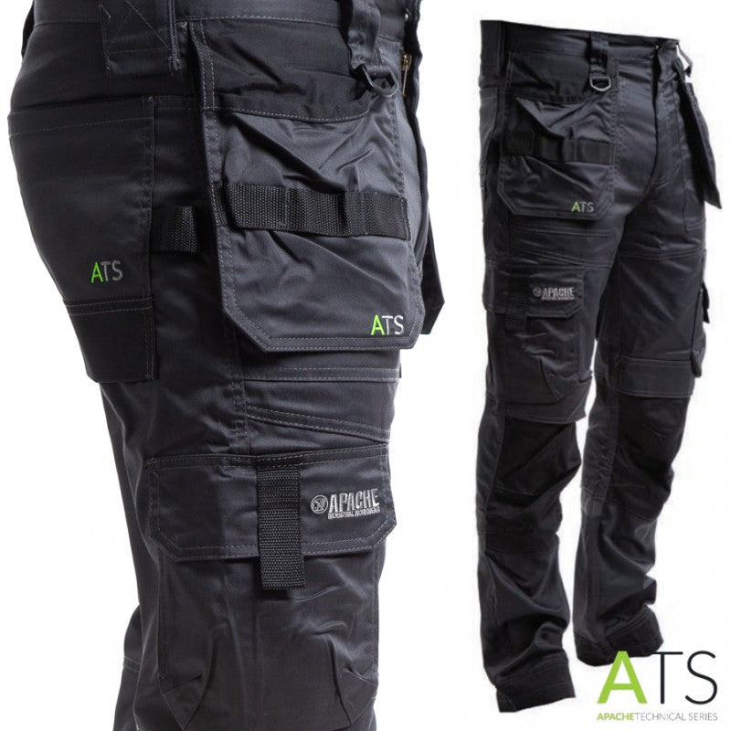 Apache ATS 3D Stretch Trade Work Trousers Grey