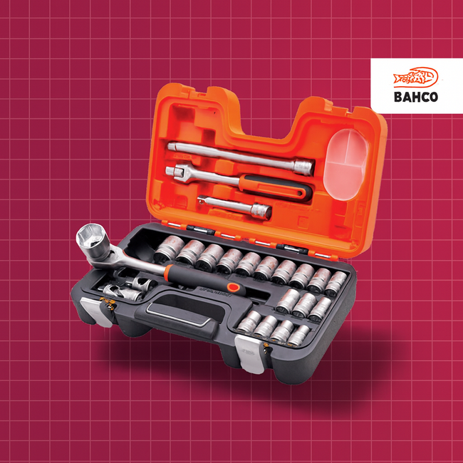 Bahco 1/2in Drive Socket Set - 24pc