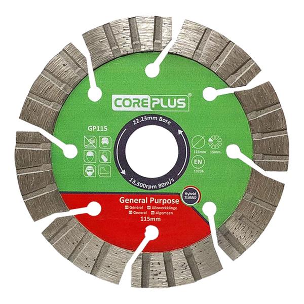 Coreplus 3 PieceHybrid GP Diamond Blade Set 4.5"