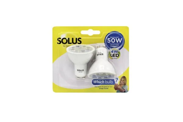 Solus 50W GU10 LED Non Dimmable - 2pc