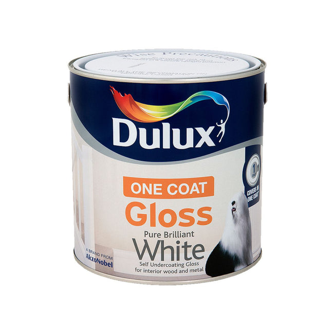 One Coat Gloss Pure Brilliant White - 750ml